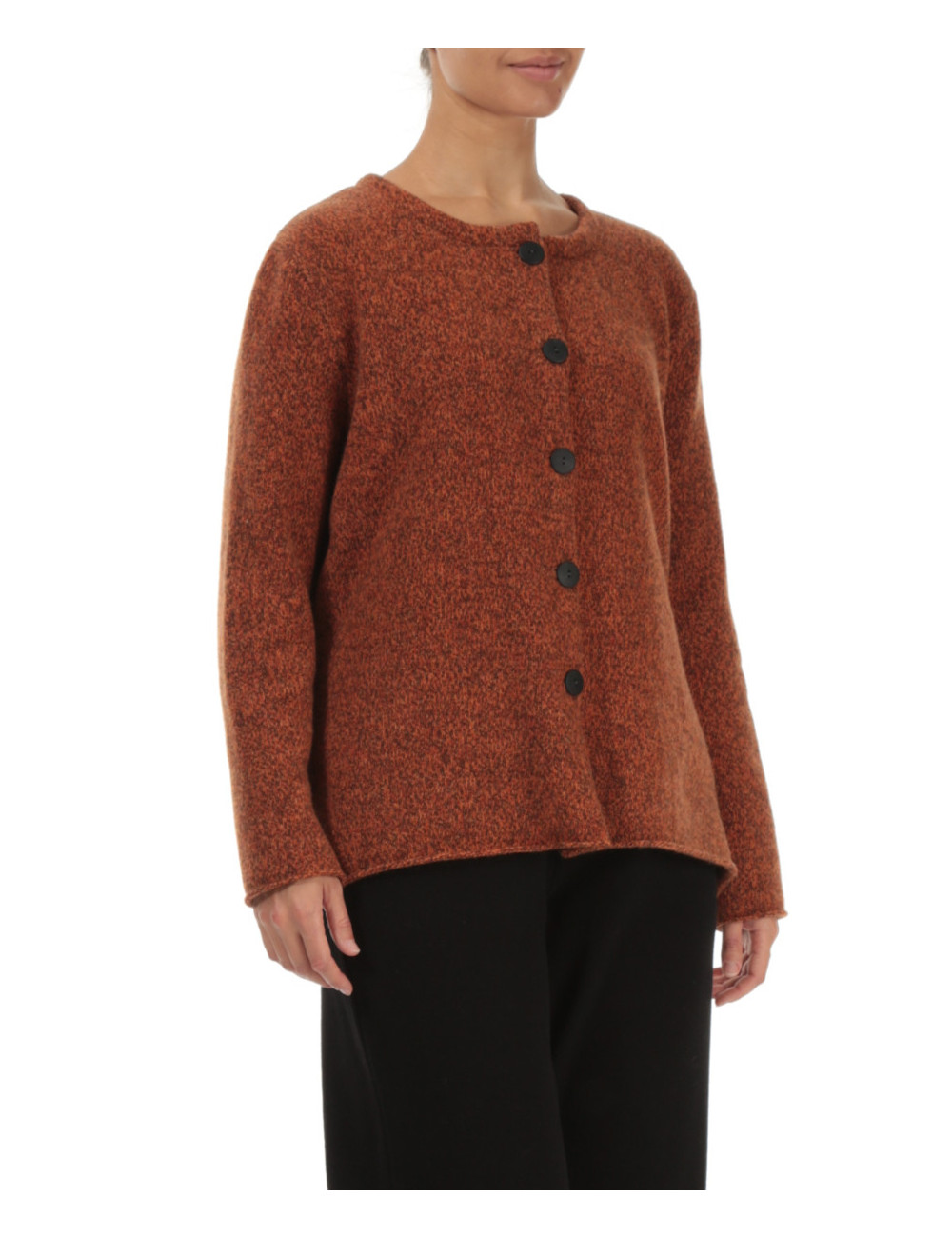 Strik cardigan i 100% uld