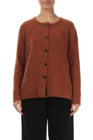 Strik cardigan i 100% uld