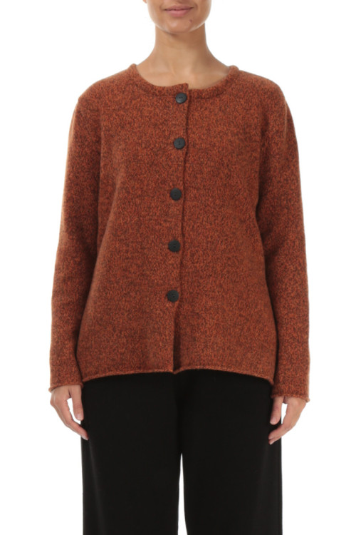 Strik cardigan i 100% uld