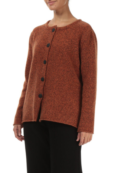 Strik cardigan i 100% uld