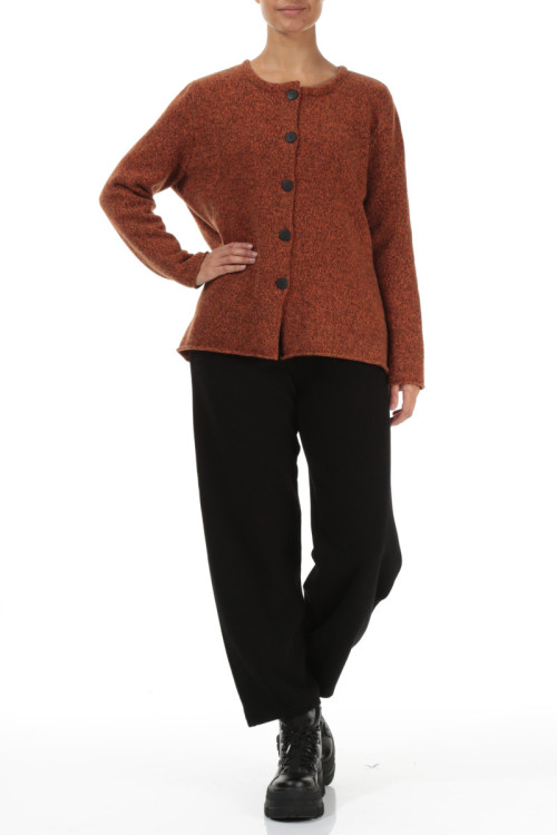 Strik cardigan i 100% uld