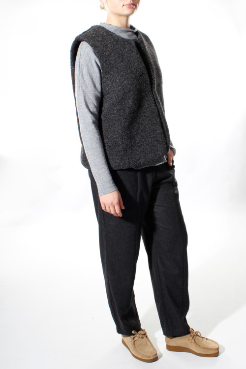 Bamset merino uld vest