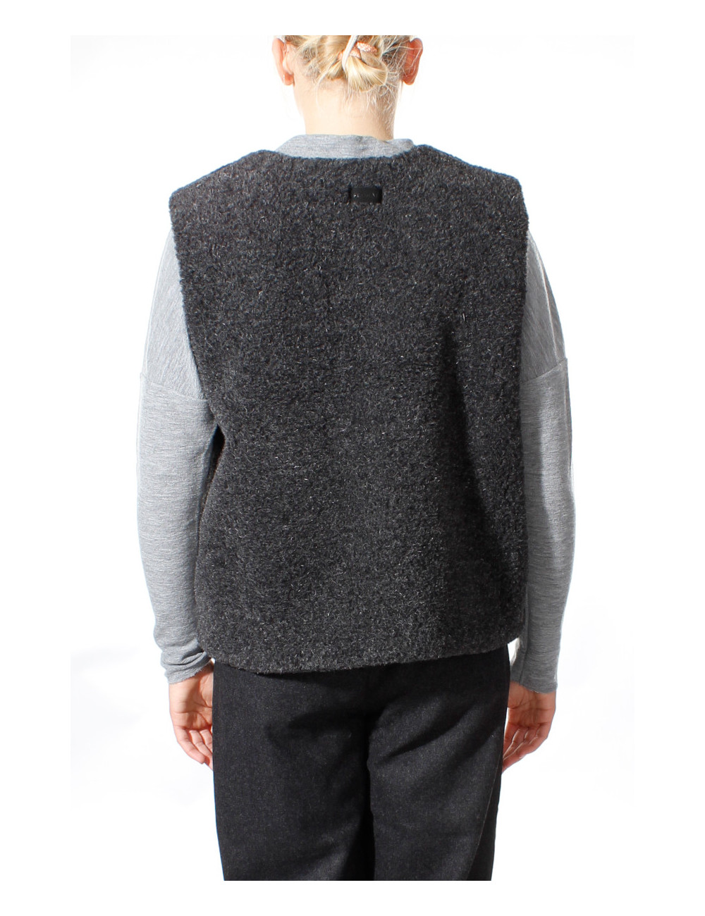 Bamset merino uld vest