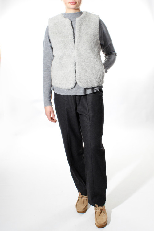 Bamset merino uld vest