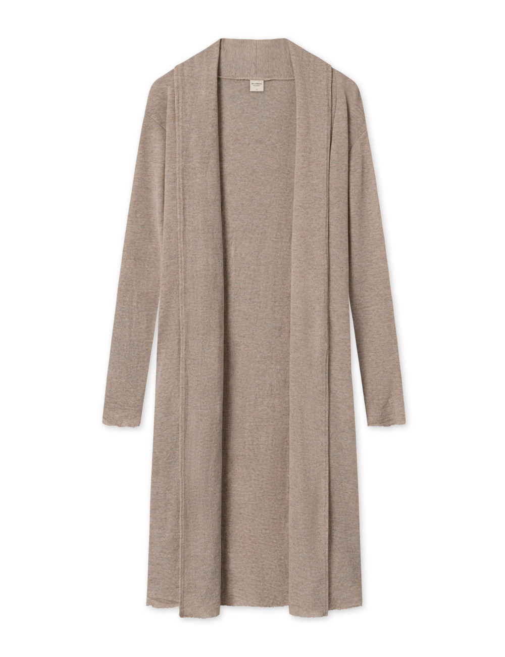 Lang uld cardigan 8010 i basis farver