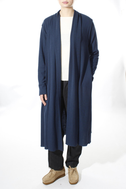 Lang uld cardigan 8010 i basis farver