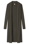 Lang uld cardigan 8010 i basis farver