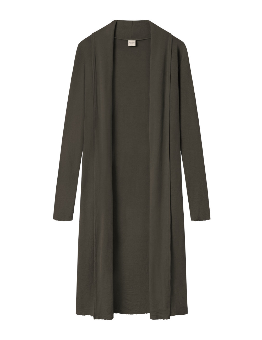 Lang uld cardigan 8010 i basis farver