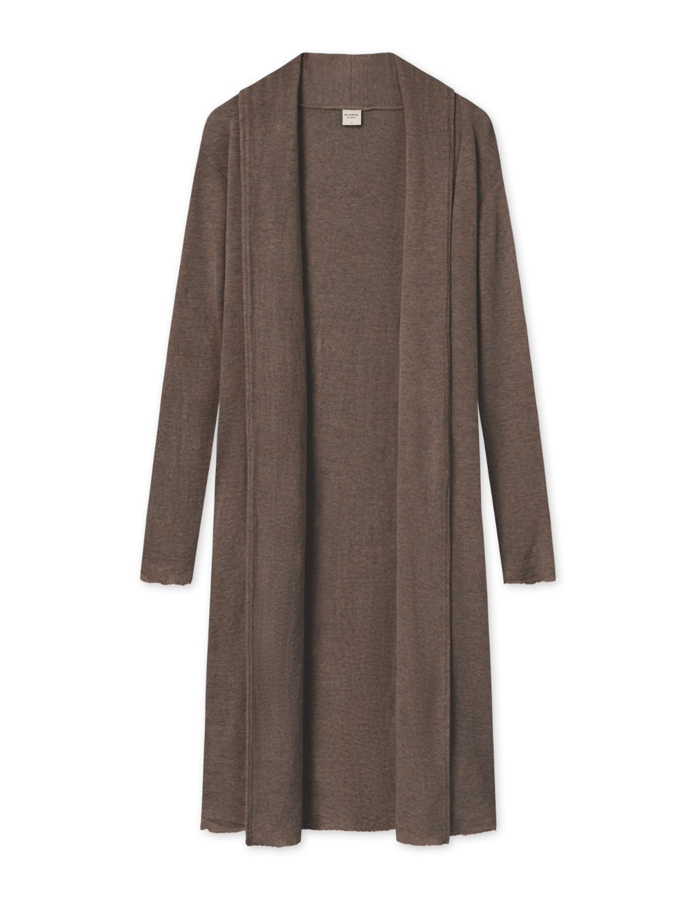 Lang uld cardigan 8010 i basis farver