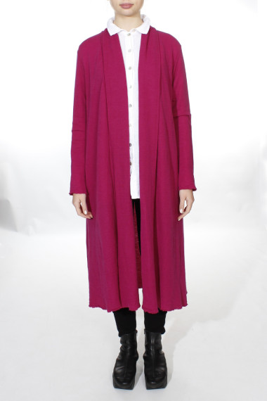 Lang uld cardigan 8010 i farver