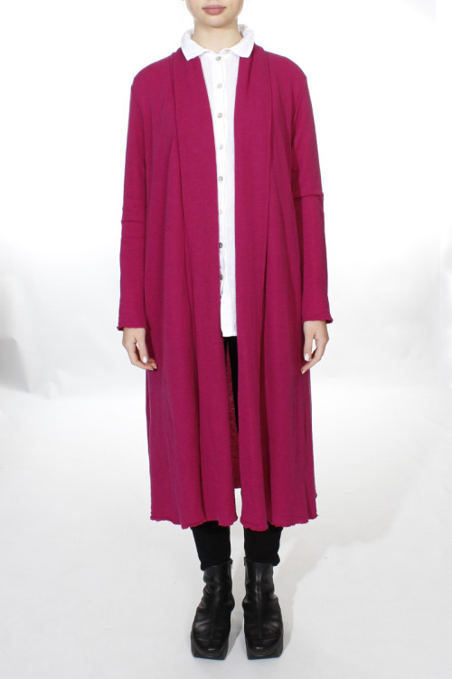 Lang uld cardigan 8010 i farver