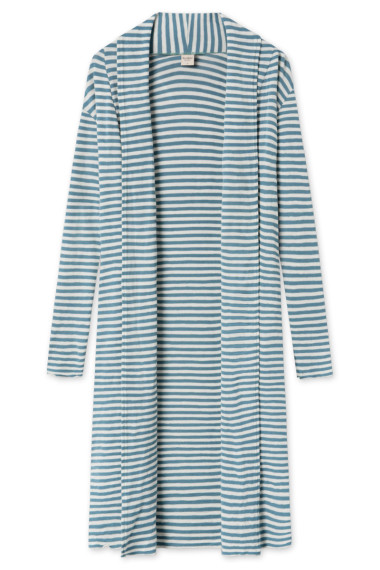 Lang uld cardigan 8010 i striber