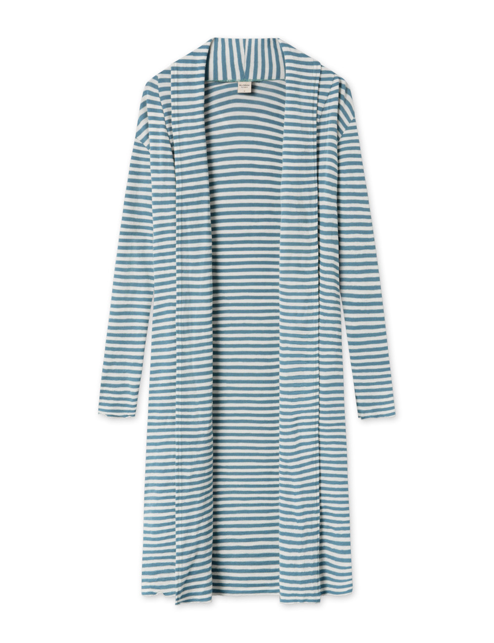 Lang uld cardigan 8010 i striber