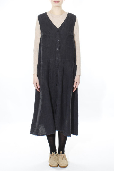 lang spencer kjole i hør