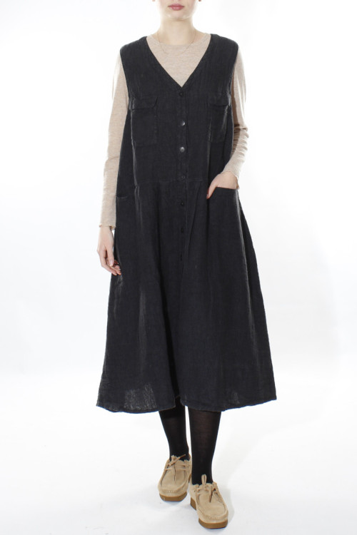 lang spencer kjole i hør