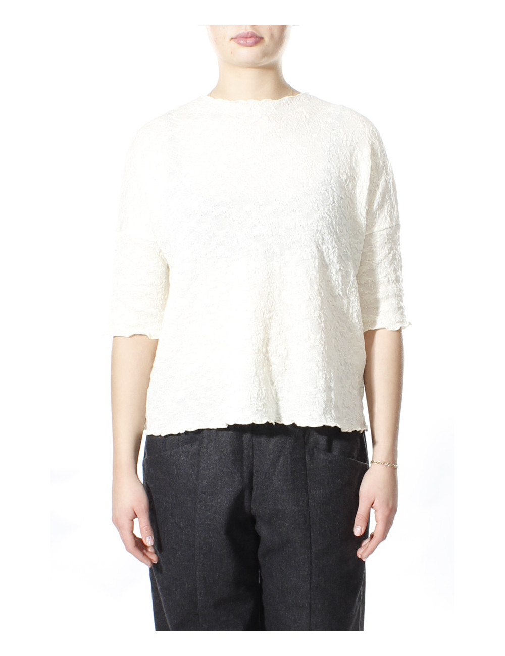Baggy busseronne i merino bobble uld 4506 i basis farver
