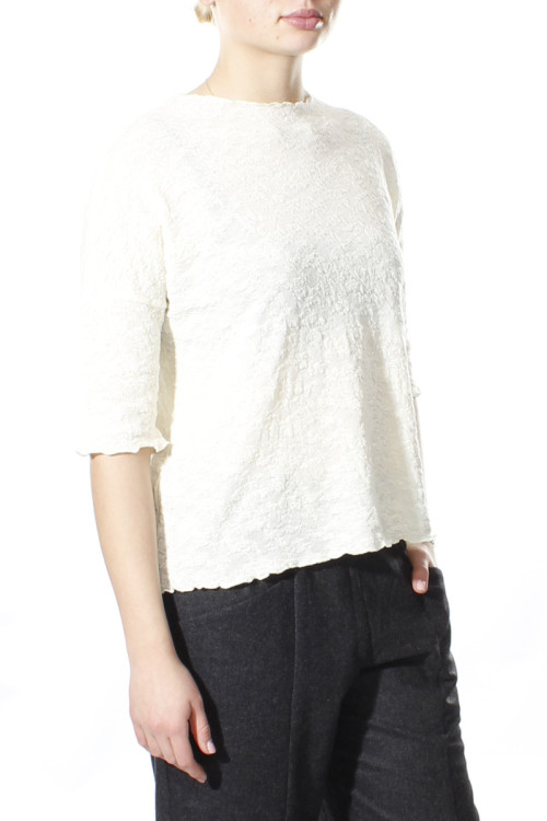 Baggy busseronne i merino bobble uld 4506