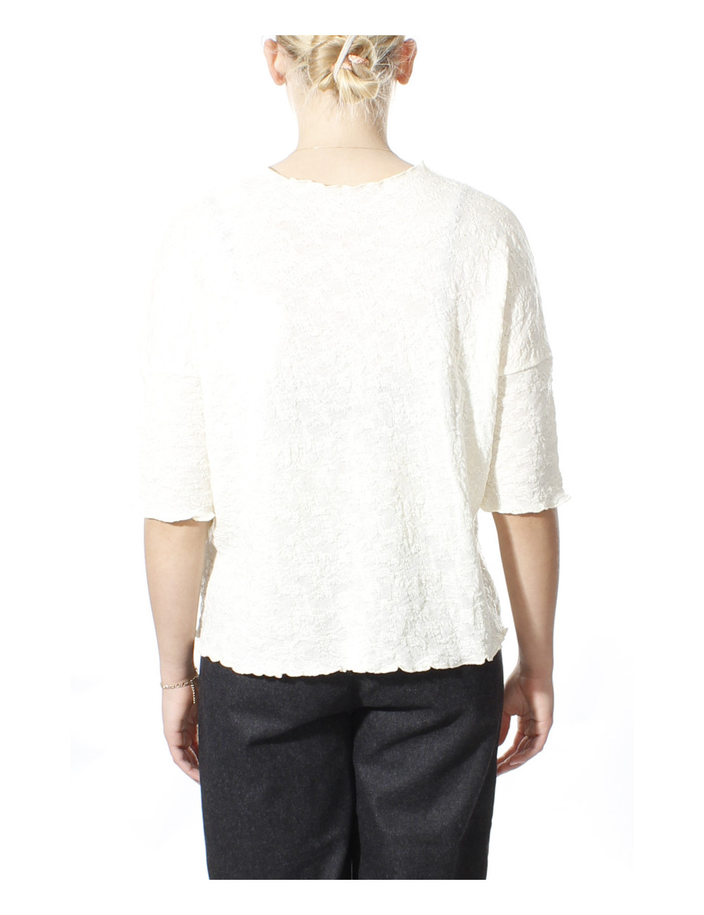 Baggy busseronne i merino bobble uld 4506 i basis farver