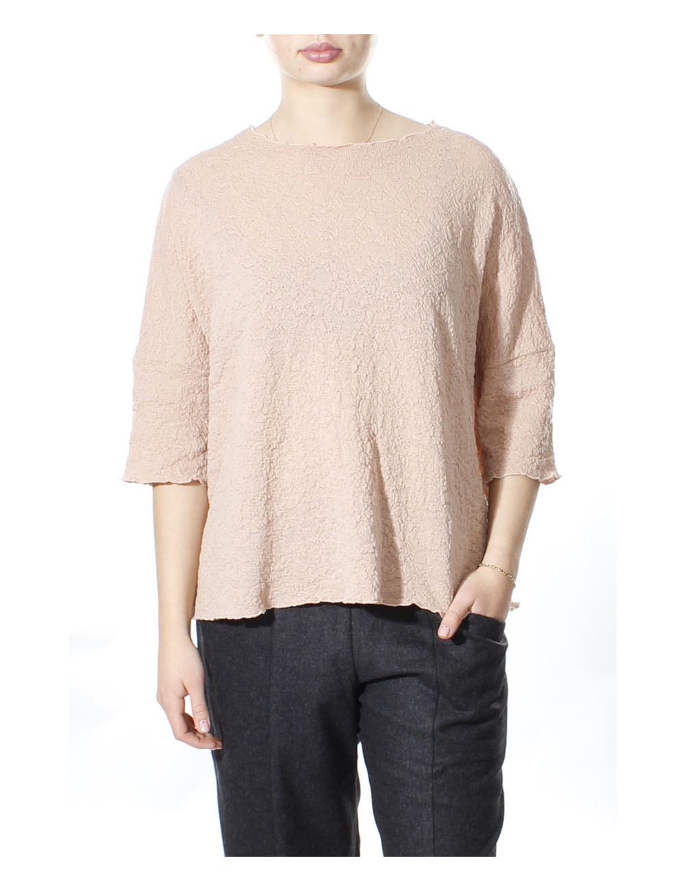 Baggy busseronne i merino bobble uld 4506 i basis farver
