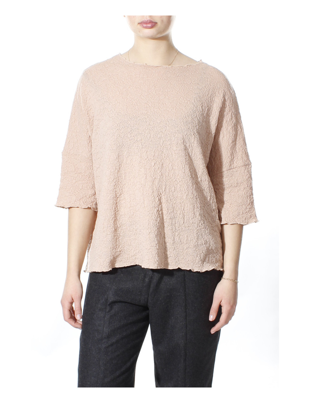 Baggy busseronne i merino bobble uld 4506 i basis farver