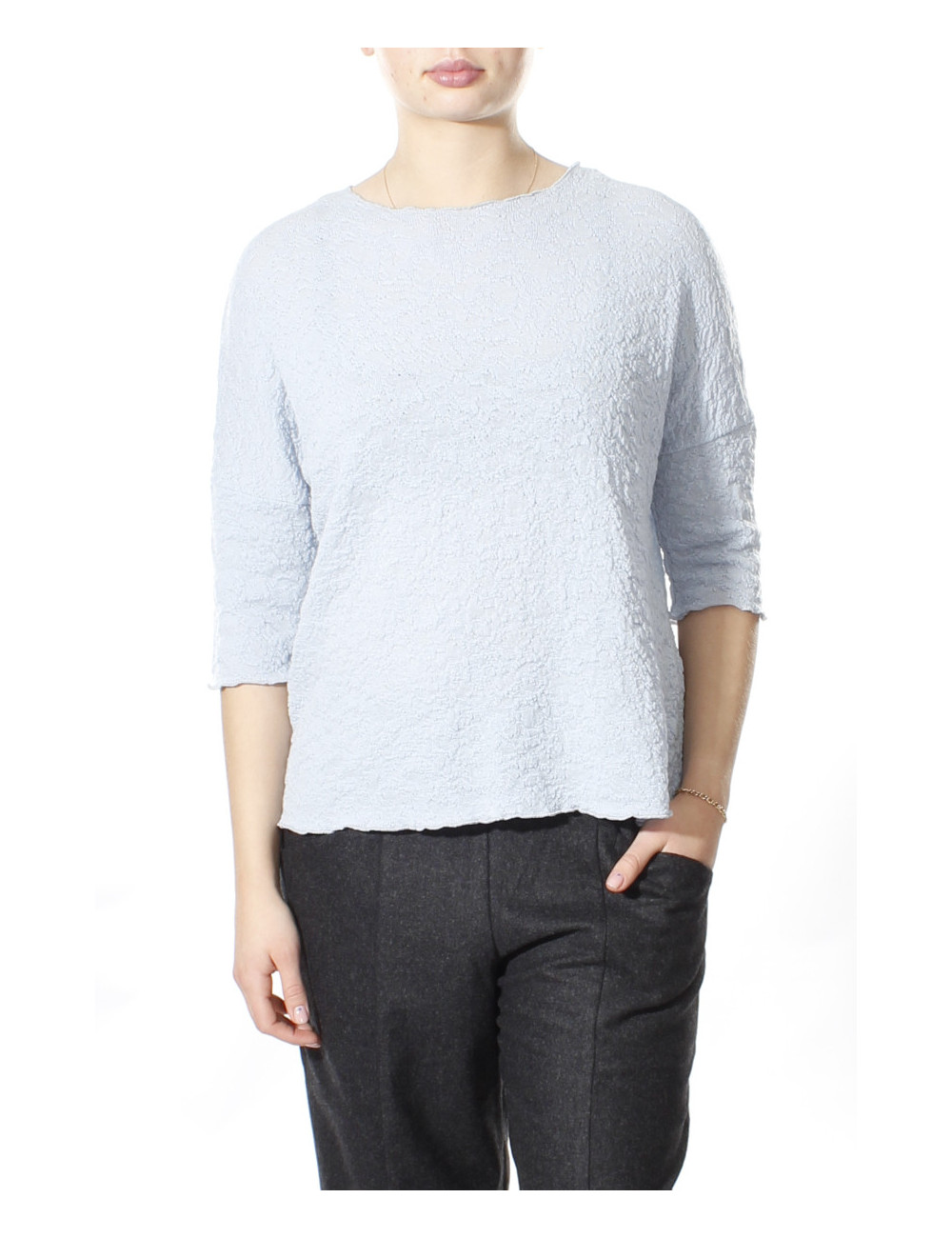 Baggy busseronne i merino bobble uld 4506 i basis farver