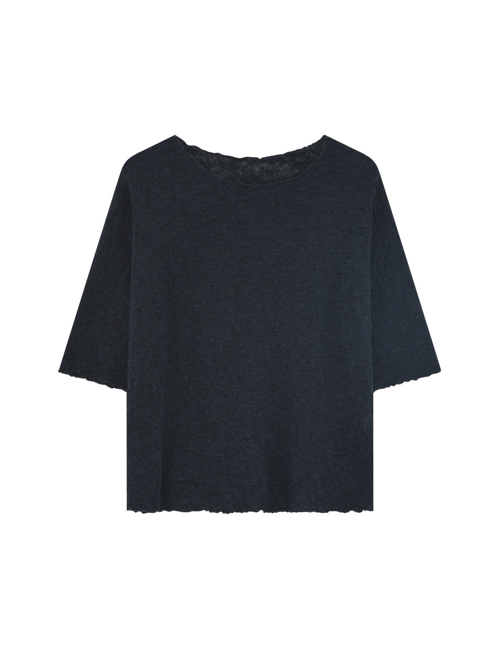 Baggy busseronne i merino bobble uld 4506