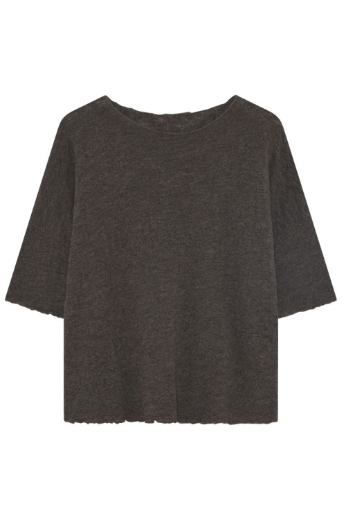 Baggy busseronne i merino bobble uld 4506