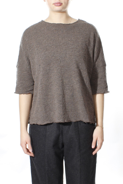 Baggy busseronne i merino bobble uld 4506