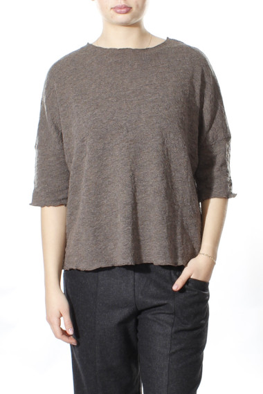 Baggy busseronne i merino bobble uld 4506