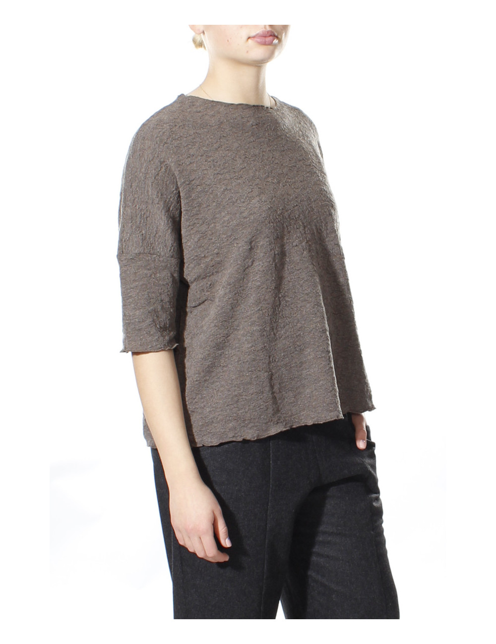 Baggy busseronne i merino bobble uld 4506 i basis farver
