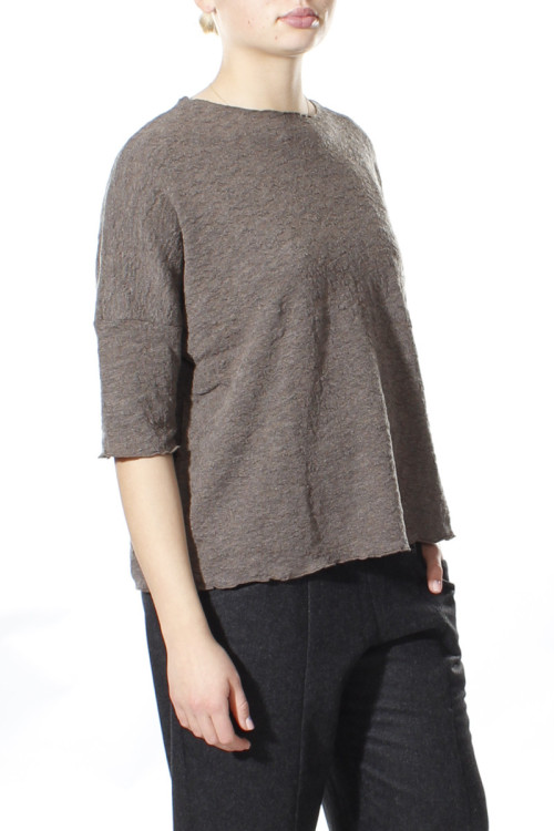 Baggy busseronne i merino bobble uld 4506