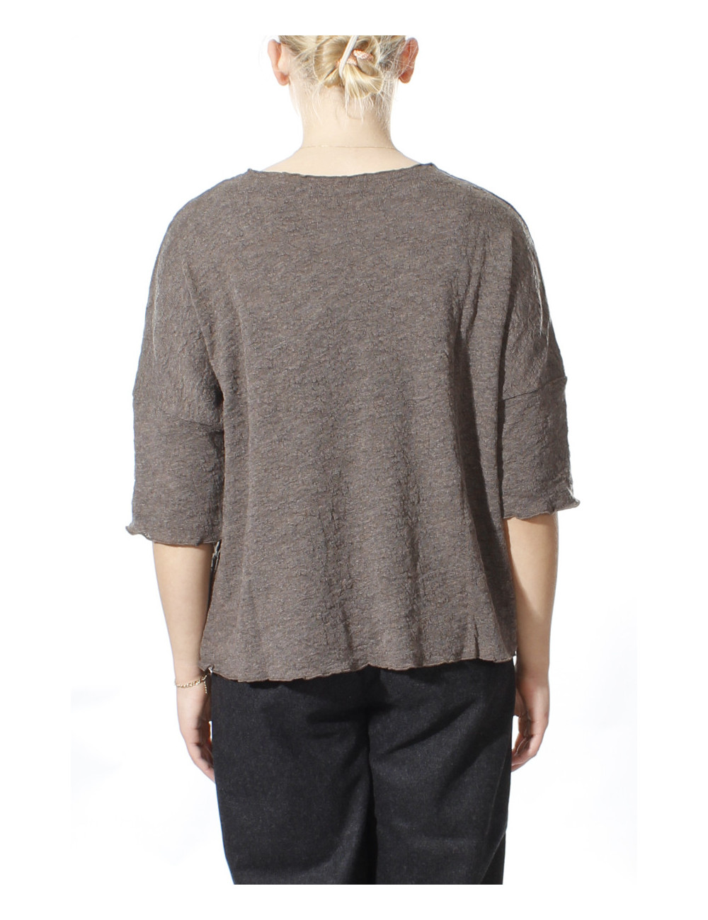 Baggy busseronne i merino bobble uld 4506 i basis farver