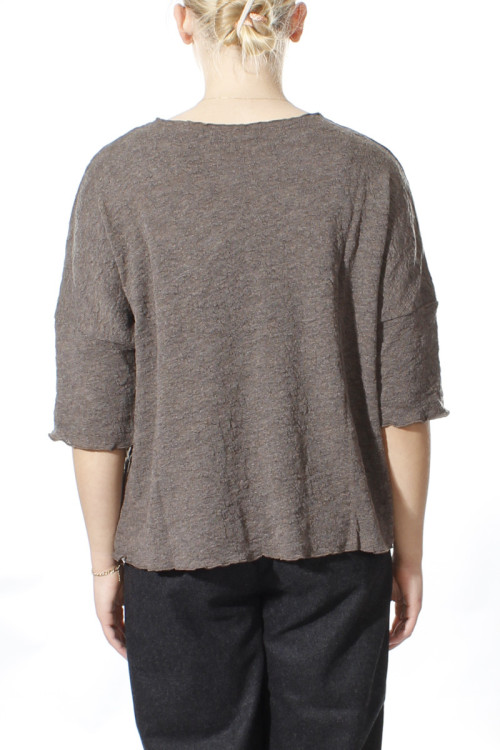 Baggy busseronne i merino bobble uld 4506