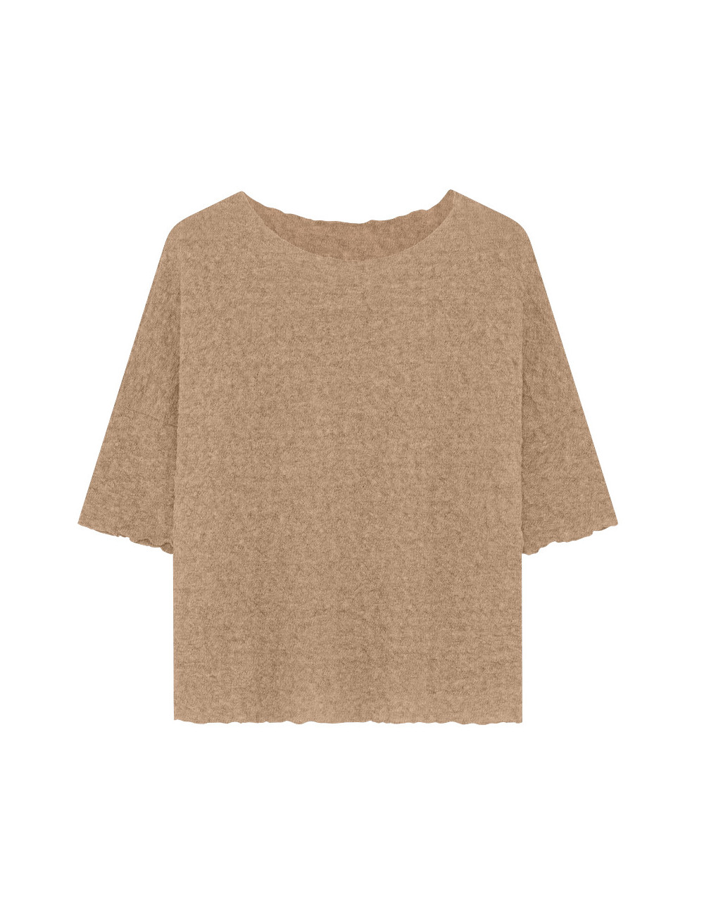 Baggy busseronne i merino bobble uld 4506