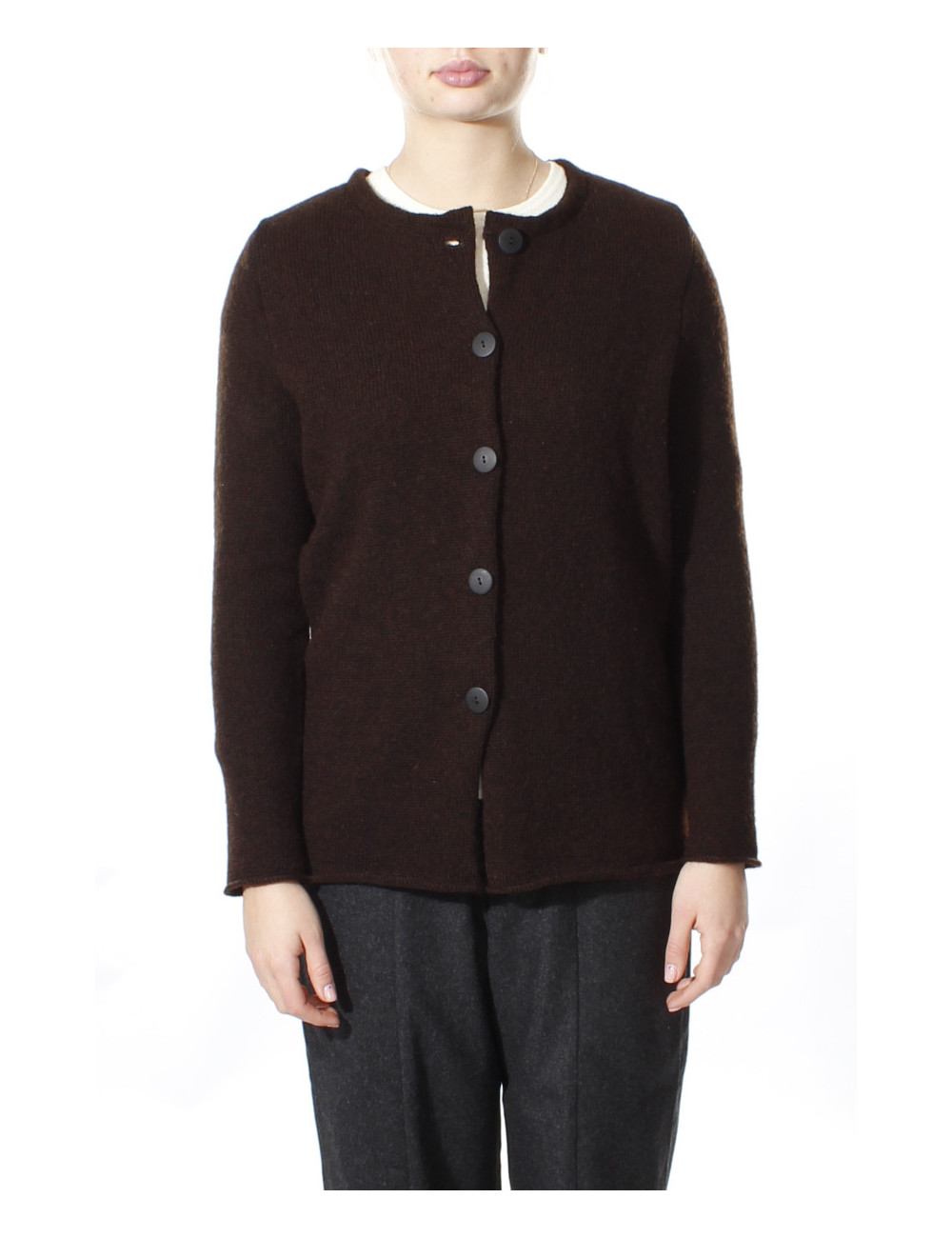 Strik cardigan i uld