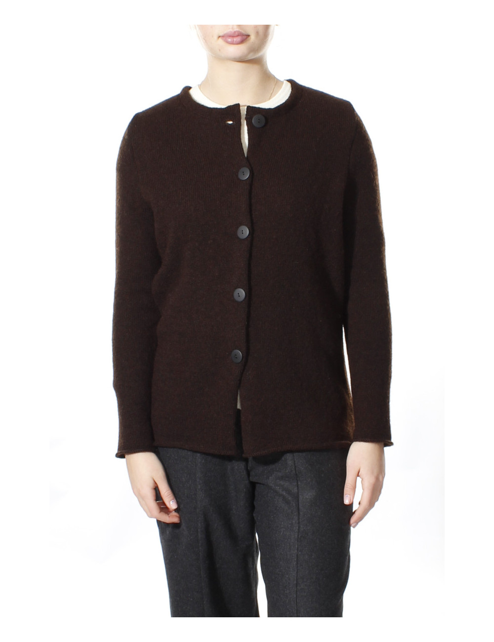 Strik cardigan i uld