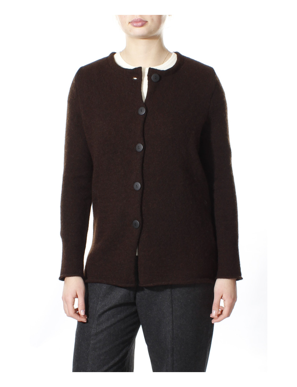 Strik cardigan i uld