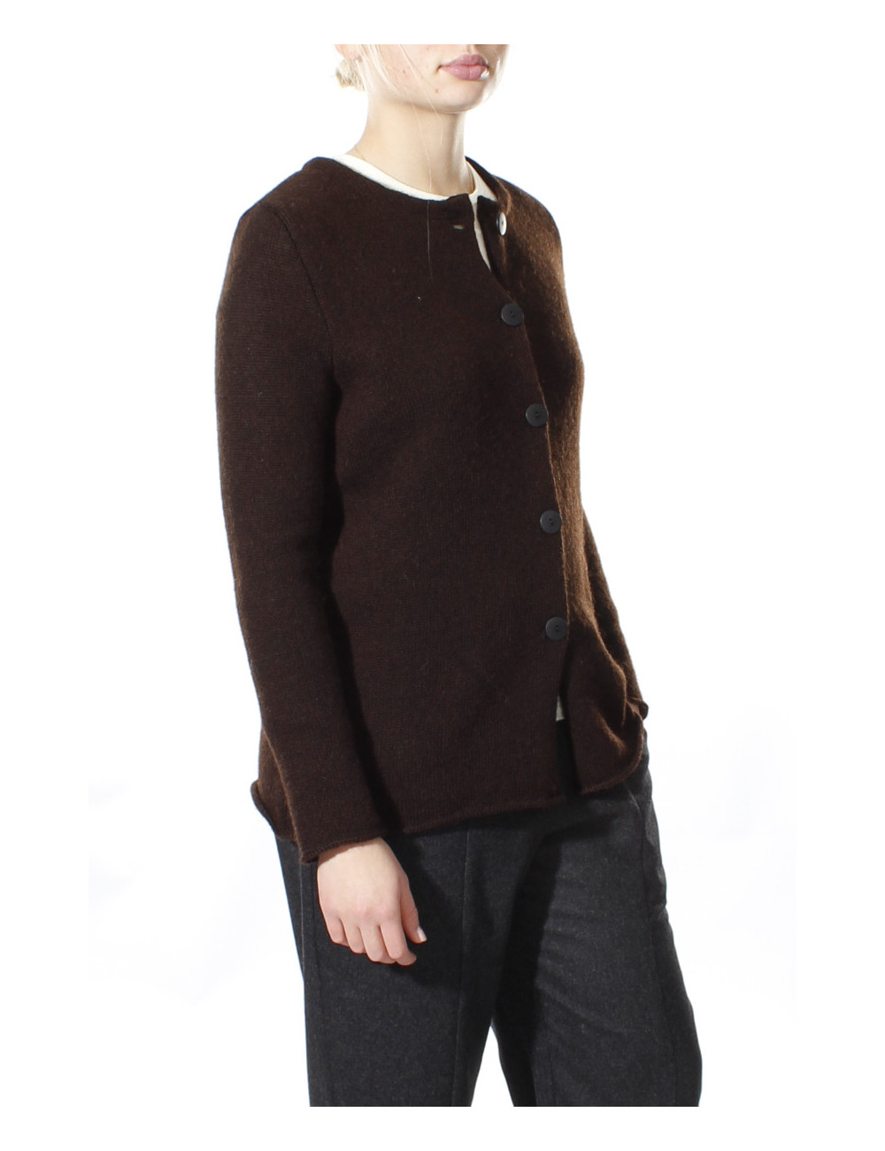 Strik cardigan i uld