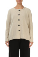 Strikket cardigan i 100% uld