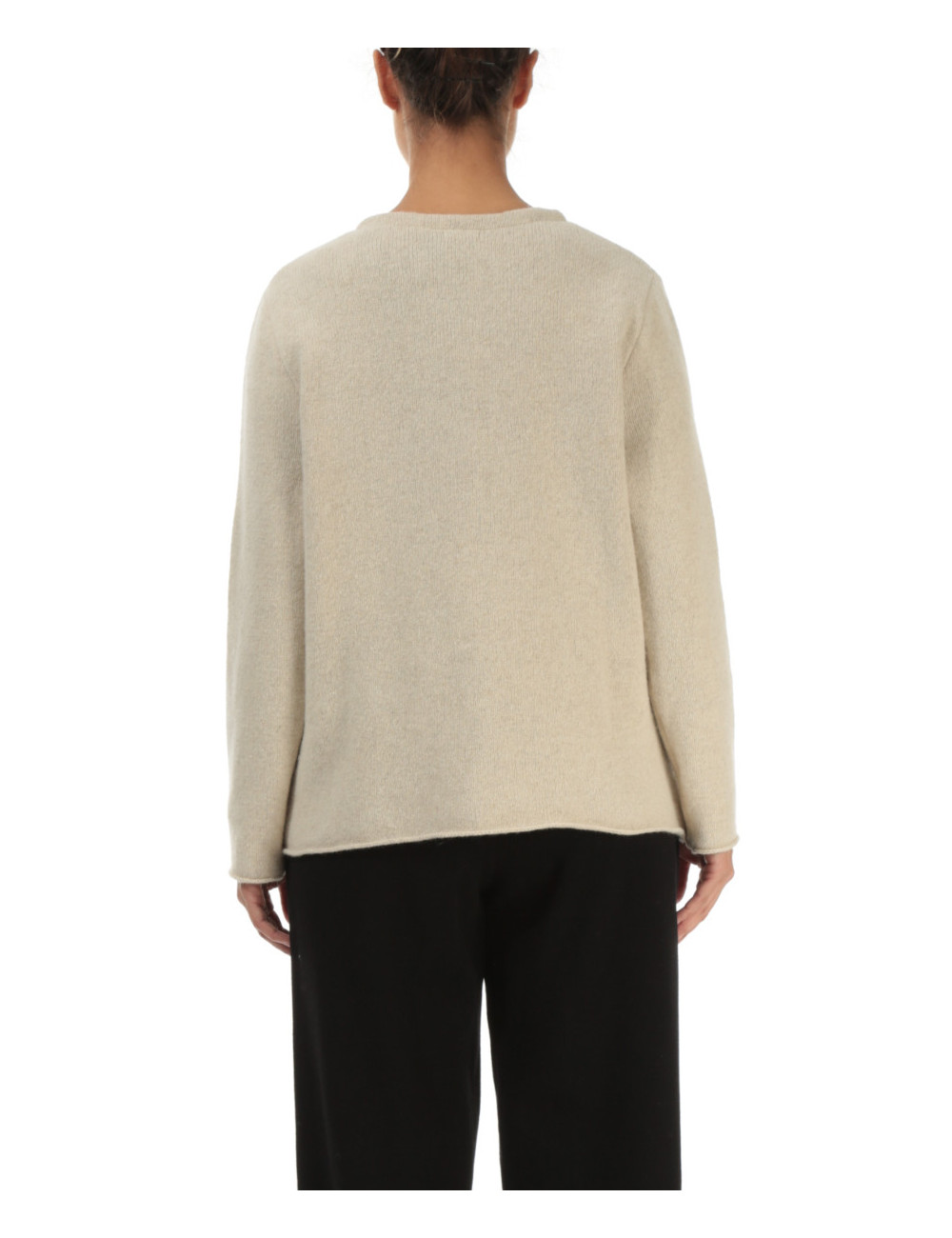 Strikket cardigan i 100% uld