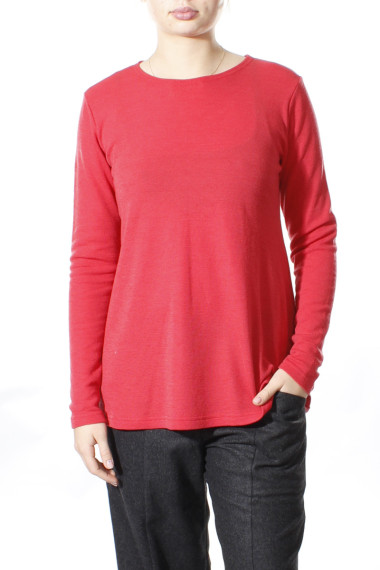 Merino uld bluse med A-facon 4024 i farver