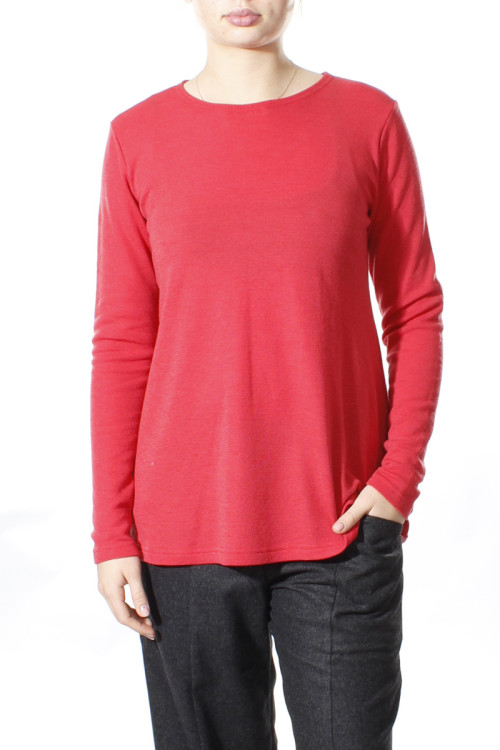 Merino uld bluse med A-facon 4024 i farver