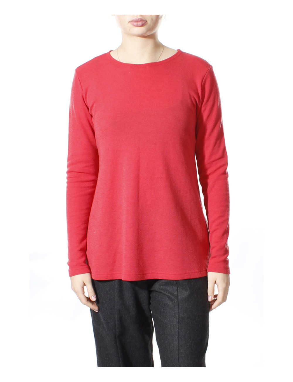 Merino uld bluse med A-facon 4024 i farver