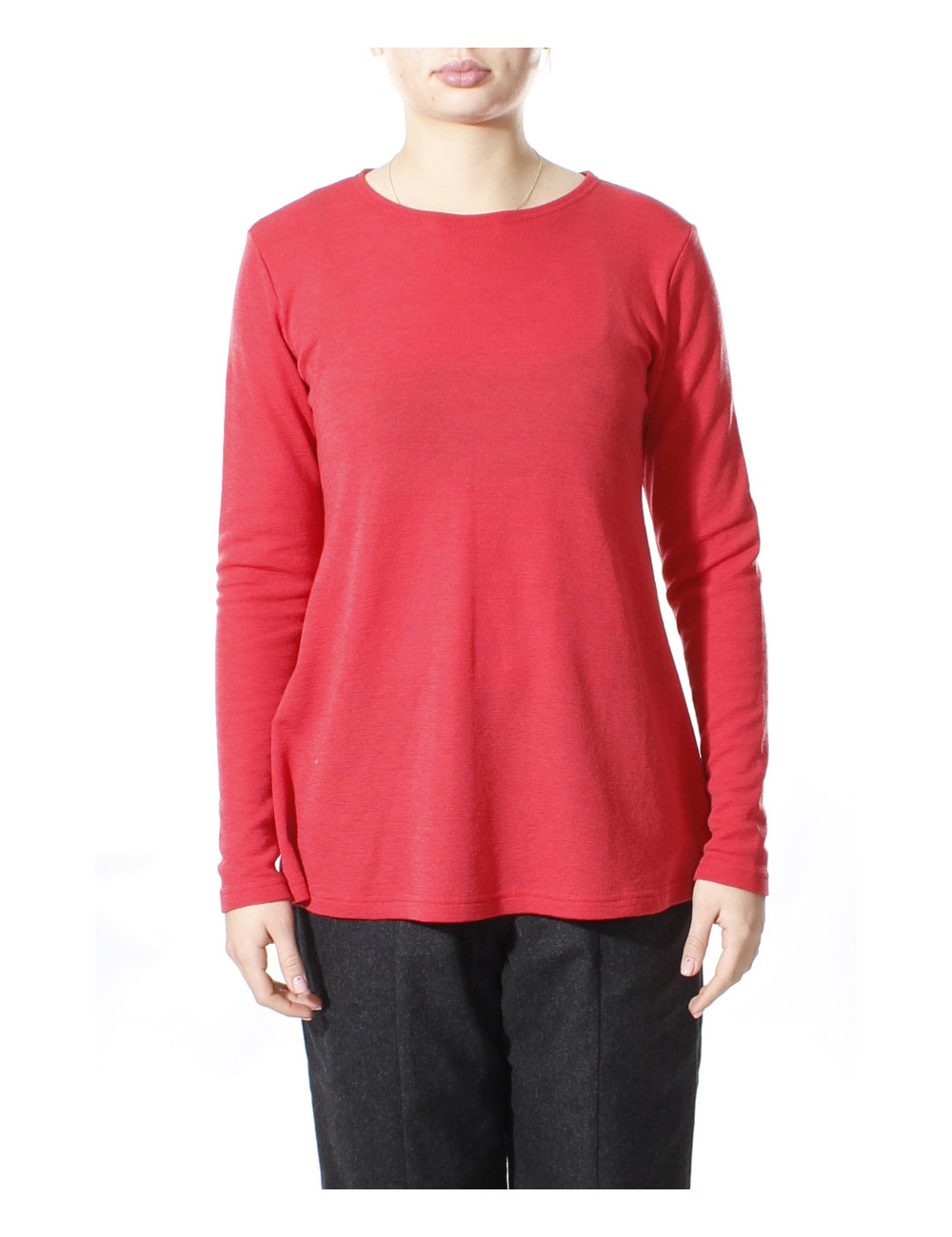 Merino uld bluse med A-facon 4024 i farver
