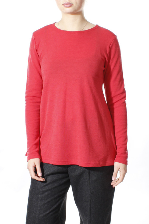 Merino uld bluse med A-facon 4024 i farver