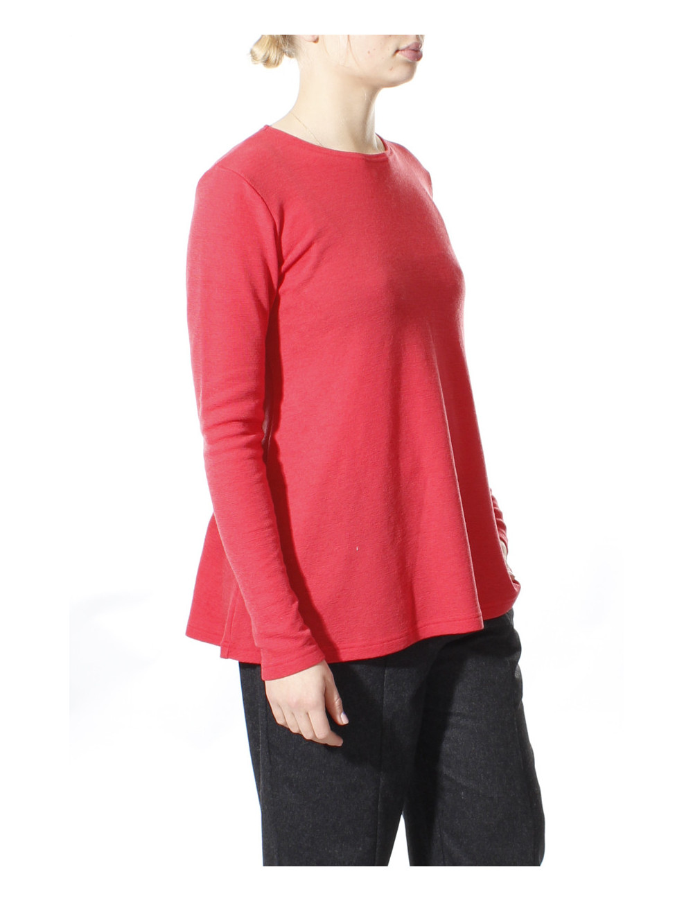 Merino uld bluse med A-facon 4024 i farver