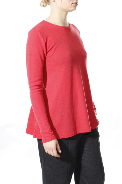 Merino uld bluse med A-facon 4024 i farver