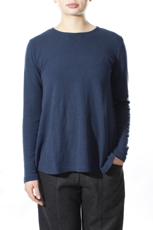 Merino uld bluse med A-facon 4024 i farver