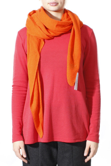 Asymmetrisk tørklæde i lammeuld