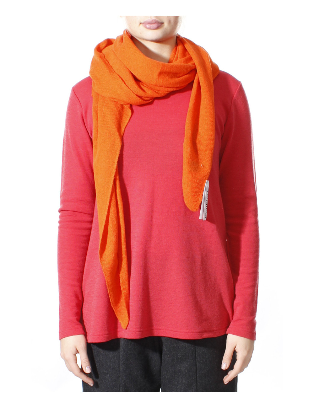 Asymmetrisk tørklæde i lammeuld